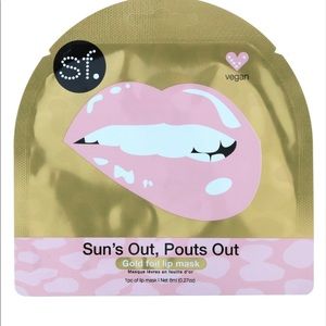 sfglow 4-pack gold foil lip masks